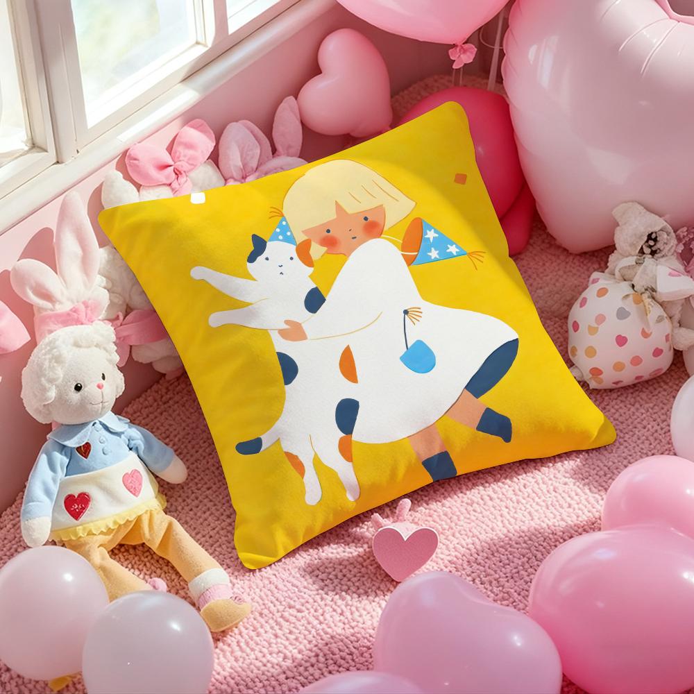 Aoyama Kazuyo ART Cushion Cover Pattern Printed Pillowcase for Living Room Sofa Cushion Cover & Bedroom Decor