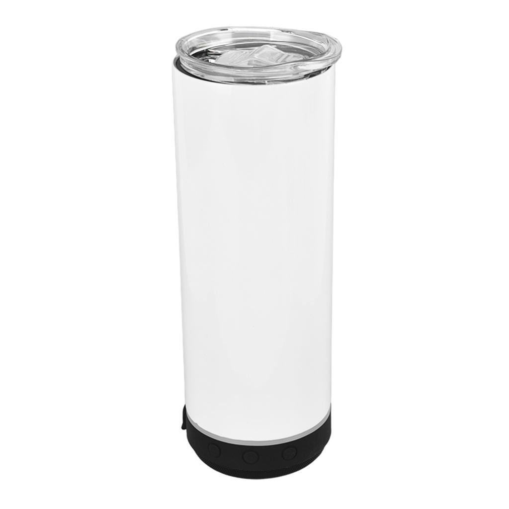 20oz/600ml Tragbarer Musik-Trinkbecher mit abnehmbarem Bluetooth-Lautsprecherbecher Vakuumisolierter Becher für Männer