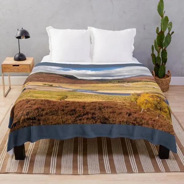 Scenery Flannel Throw Blanket Mountain Cloud Snow Beautiful Landscape Blanket For Boys Girls Gifts King Queen Size Lightweight