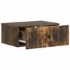 Nightstand Smoked Oak 49 x 34.5 x 20 cm Engineered Wood