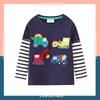 Striped Long-Sleeve Pure Cotton T-Shirt for Baby Boys - Autumn Style