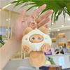 Cute Plush Cats Keychain Creative Animal Pendant Detachable Pendant Car Key Chain Backpack Pendant with Metal Keyring