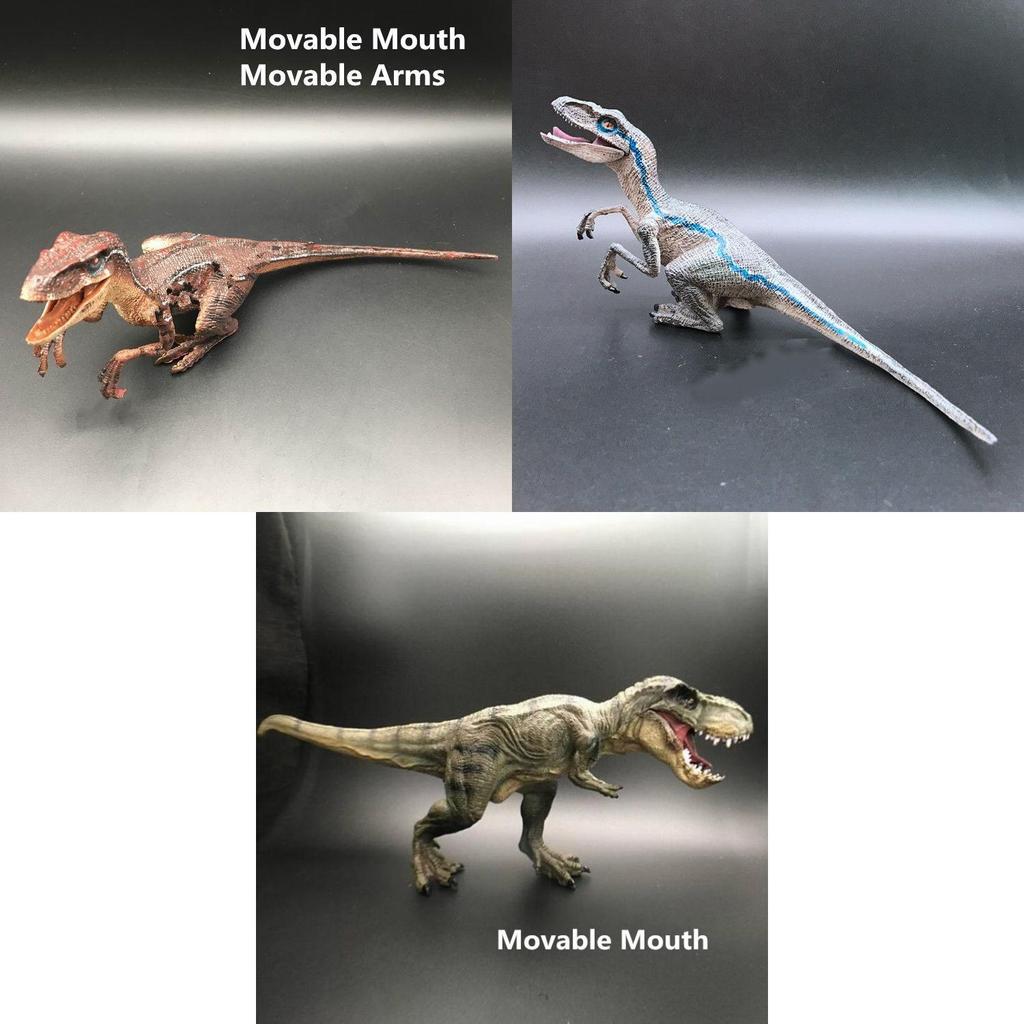 Klassischer Reiz 2018 Blaue Velociraptor-Figur Mit Beweglichen Merkmalen Für Actionfiguren-Sammler