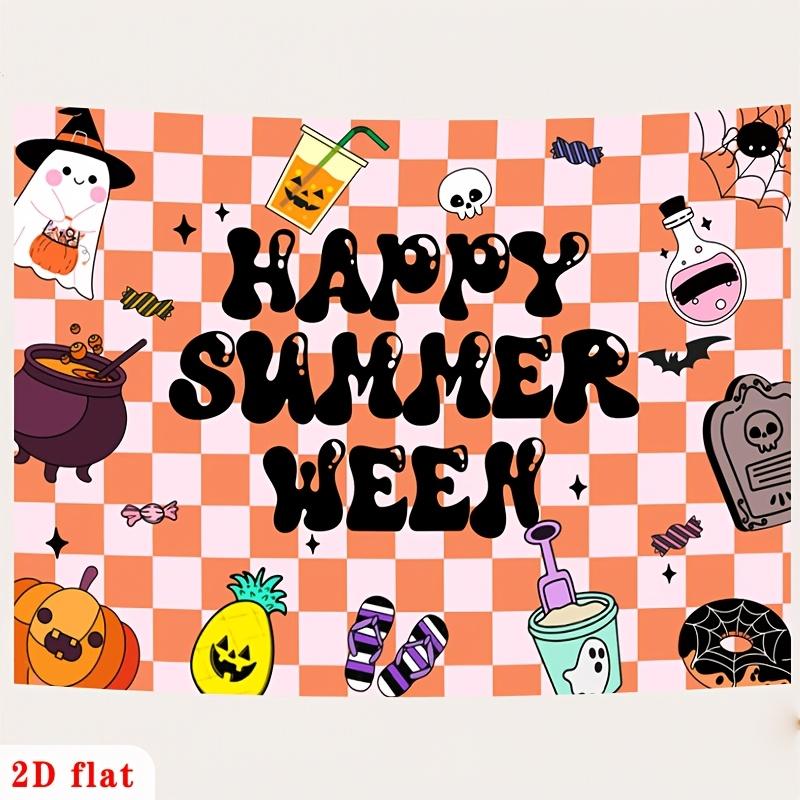 2D Plane - 2D Plane - [Party Background] 2D Plane Banner 1-piece Set - Happy Summerween.PMJ
