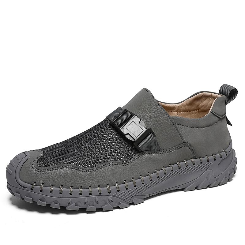 Original High Quality Leather Men's Shoes Outdoor Lightweight Comfy Sneakers Classic Slip On Casual Shoes Mocassins Men Loafers