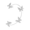 Butterfly Ear Climber Earrings Copper Alloy Sophisticated Nonpierced Jewelry