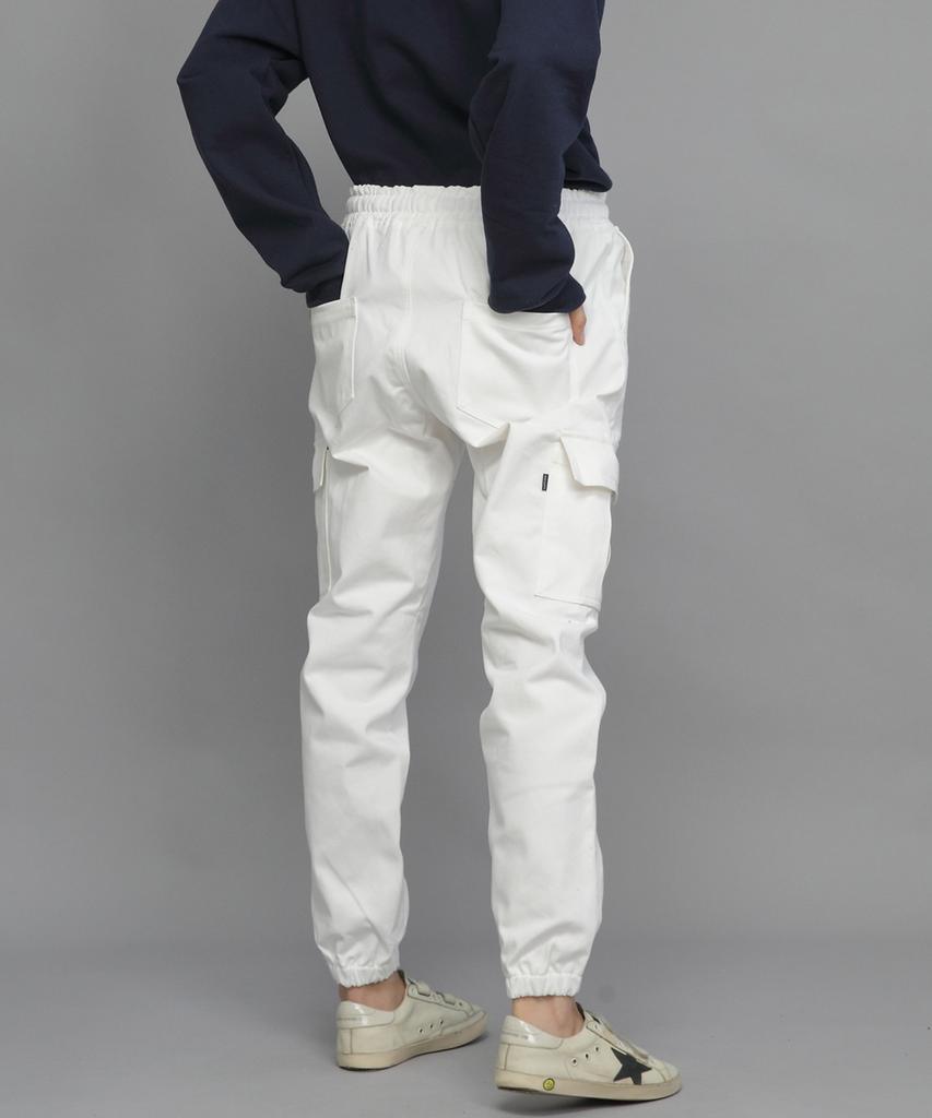 Seinteukeulu Retroline Cargo Jogger Pants Rl-311Cj White