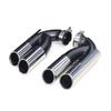 Quad Exhaust Tip For Volkswagen Touareg V6 V8 Upgrade W12 Stainless Steel Exhaust System Car Exhaust Pipe Muffler Tip Tailpipe