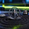 Fun Alien Desk Ornament 3D Printed Figurine, Zen Meditation Collection-level Art Desktop Ornament, Collectible Sculptures for Sci-fi Fans Alien-shaped