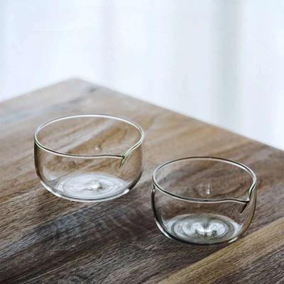 Double Wall Glass Salad Bowl Heat Resistant Transparent Serving Bowl Japanese Style for Baking Fruit Yogurt Kitchen Tableware