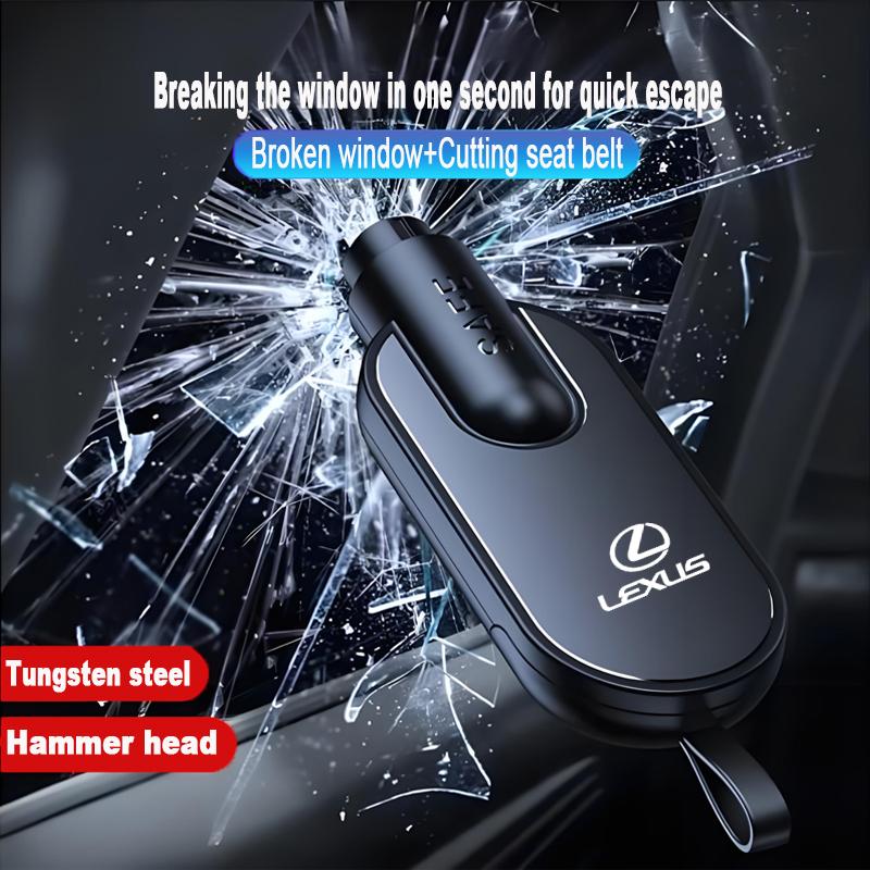 Car Window Breaker Hammer Seat Belt Cutter For Lexus F SPORT GS GX IS LS LX CT LC RC GX460 Ct200h LBX NX RX 350h 450h ES UX 300e