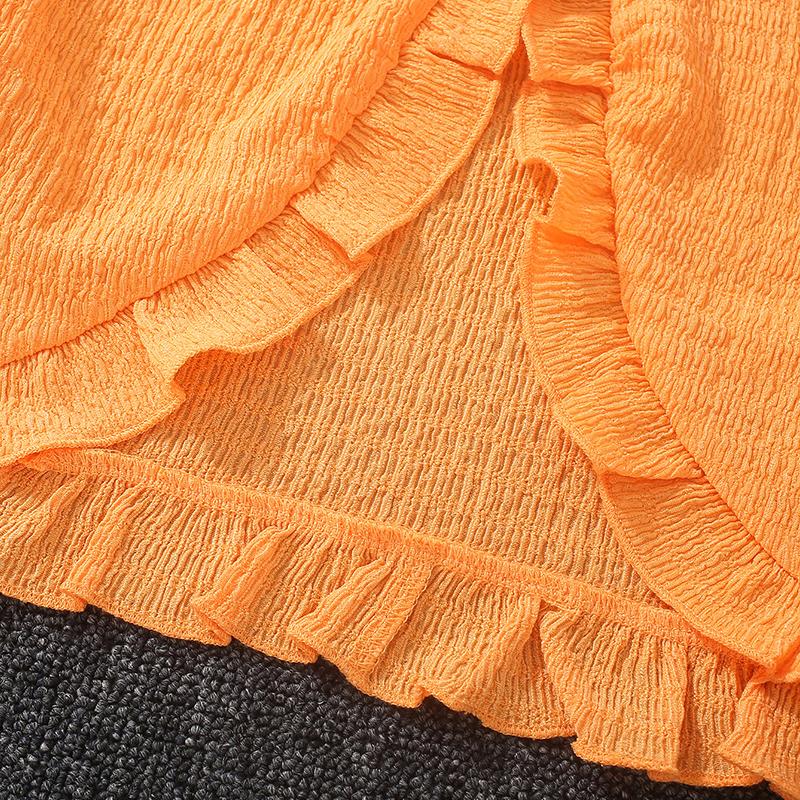 Girls Long-Sleeved Jacket with Printed Bow Dress Two-Piece Sets Kids Colthes