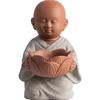 Feng Shui Keramik Kinderfigur, Lotuslampe, Kerzenständer, Kerze, Haushalts Opferkerzenständer, Buddhistisches Altar Opfer item