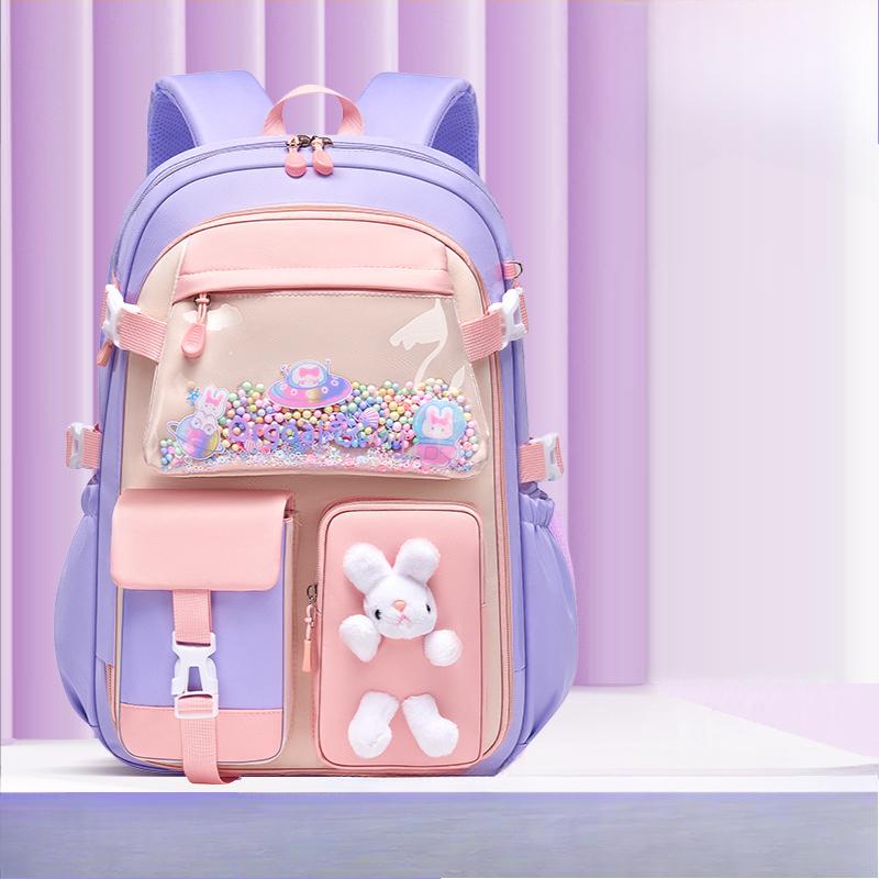 

Ранец для начальной школы, школьный ранец для девочек, легкий детский рюкзак, каваий, водонепроницаемый школьный ранец, рюкзак большой вместимости