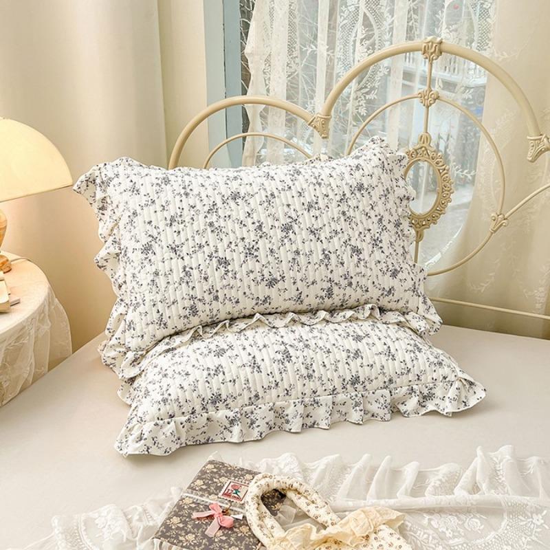 Lace Quilted Cotton Pillowcase Single Dormitory Pillowcase Cotton Inner Liner Sleeve Single and Double Universal Pillow Core Cover Home Textile