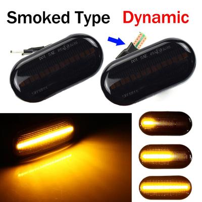 Renault Clio için 1 2 KANGOO MEGANE ESPACE TWINGO MASTER Nissan Opel Smart FORTWO için Led Dinamik Yan Işaretleyici Dönüş sinyal ışığı