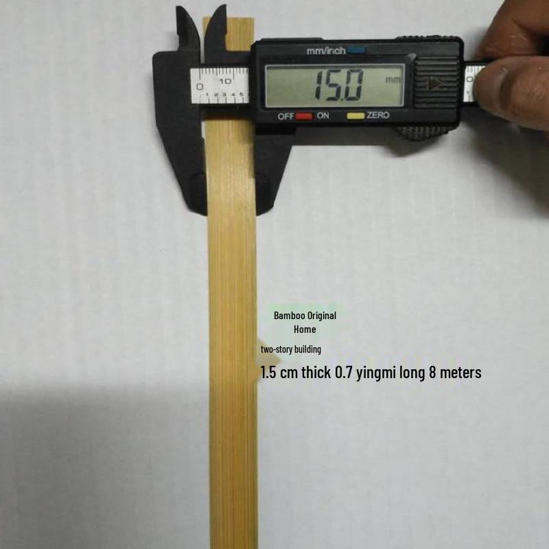 Yellow Skin Polished Bamboo Strips: Handmade Weaving Material for Crafts, Model Kites, and Decorations.