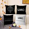 Classic Korea Brand L-Lmc Pillow Case Home Dorm Chair Back Short Plush Double-Sided Printing Office Nap Time Cushion Cover