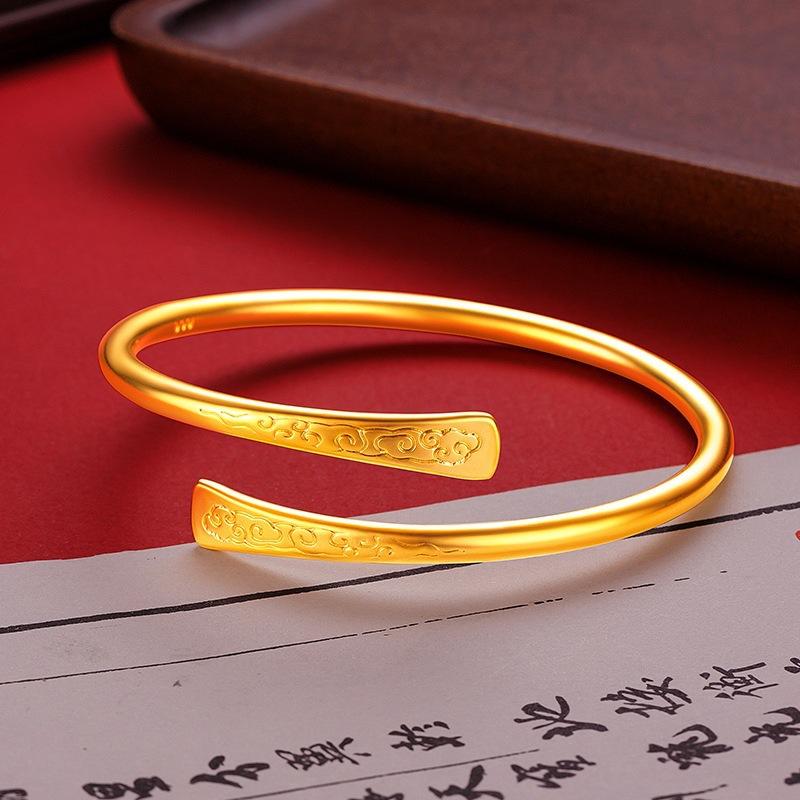 Open Horseshoe Xiangyun Bracelet Women's Bracelet Niche Luxurious and High-end