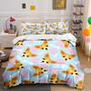 Chihuahua Faces and Bones Bedding Duvet Cover Set Duvet Cover Pillowcases  (1*Duvet Cover 2*Pillowcases, Without Duvet Insert)