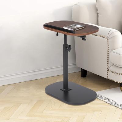 C-förmiger Beistelltisch, Höhenverstellbar & Schwenkneigung, Nachttisch für Wohnzimmer, Kleiner Couchtisch - 360° Drehbar, 320° Kippbar