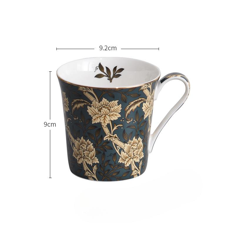 

Mug Bone Porcelain Light Luxury High End Sense Personalized Oil Painting Style Mug Sea Anemone Dandelion Water Cup Home Use 370ml