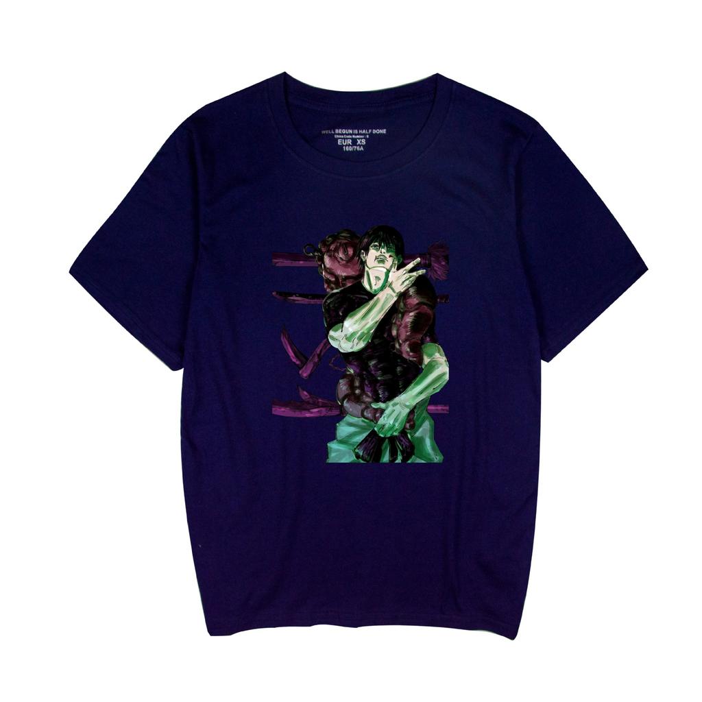 Jujutsu Kaisen Anime Women Men's T-shirts Graphic Shirt Cartoon Printed O-Neck Oversized Short Sleeves