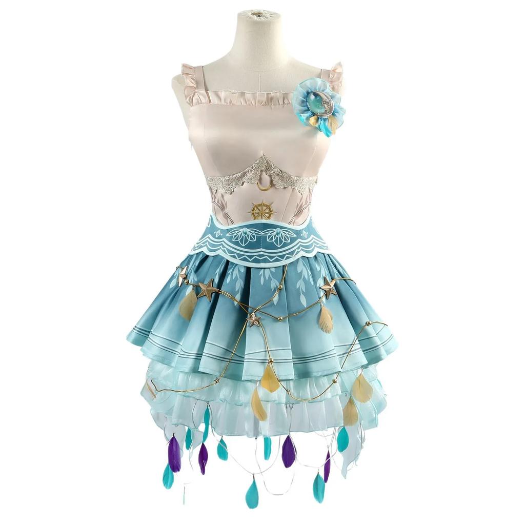 Game Identity V Drifting Moonlight Margaretha Zelle Cosplay Costume Full Set Female Dancer Cosplay Uniforms Wig Halloween Dress