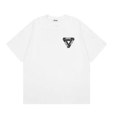 Trendy Brand PALACE Classic Inverted Triangle LOGO Printed Men's and Women's Loose and Versatile Casual Summer Short-sleeved T-shirt T