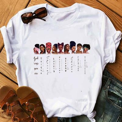 Schmetterlinge Blumen Schwarze Königinnen Du bist Druck Frauen Grafik T-Shirts Lieblich Melanin Poppin Black Lives Matter Mädchen Kleidung T S
