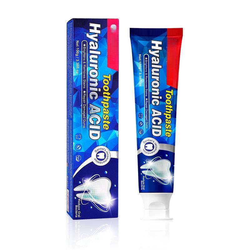 

Зубная паста для глубокой очистки Зубная паста с гиалуроновой кислотой для белизны зубов Восстанавливающая зубная паста Облегчает проблемы с деснами и мягкими тканями 100g