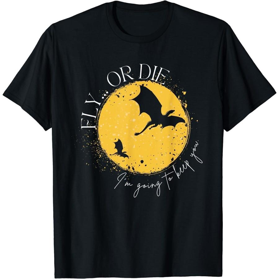 ZAANU Fly Or Die Я Буду Держать Тебя Забавным Драконом Футболка S