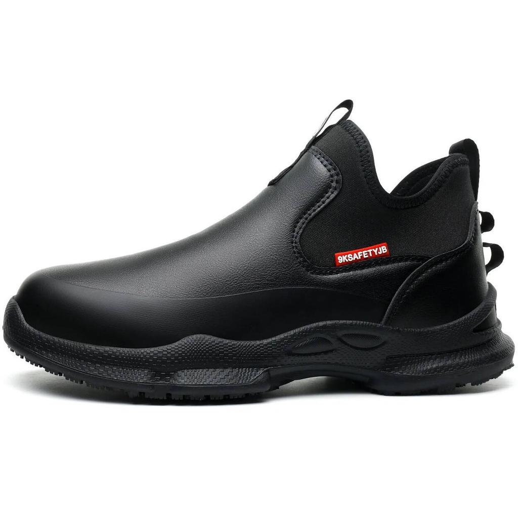 Professional Non-Slip Chef Shoes Anti-Fatigue Kitchen Work Shoes With Arch Support for Culinary Staff Safety Shoes Steel Toe