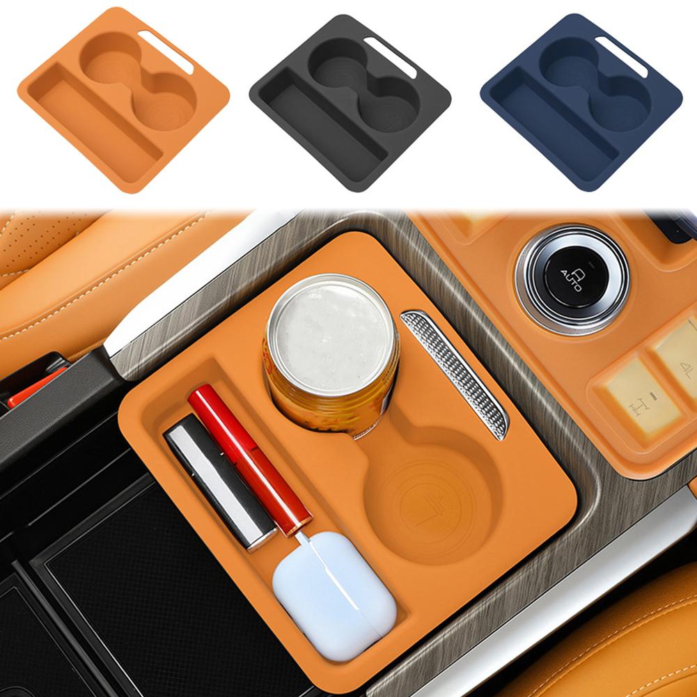 Silicone Pad For GWM Tank 500 Hi4-Z Hi4-T Car Center Console Push-pull Water Cup Pad Box Upgrade Interior Decoration Accessories