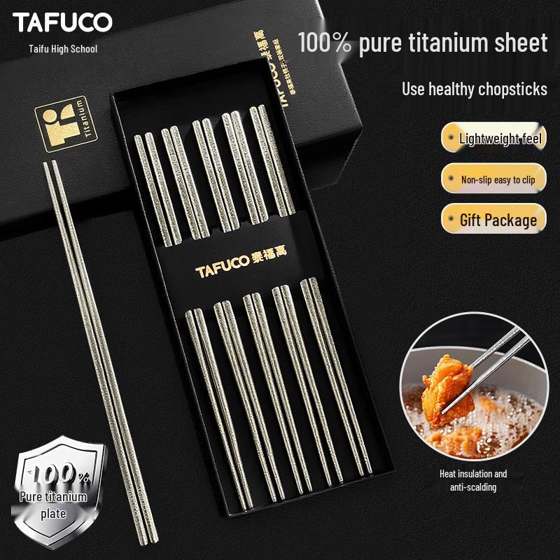 TAFUCO Premium Titanium & Stainless Steel Chopsticks & Cutlery Sets