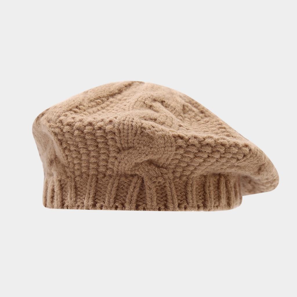 

Handmade Simulation Wool Knitted Beret With Twisted Pattern For Winter Outdoor Fashion хакі