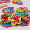Wood Montessori Fishing Game Multicolor Fish Catching Game Educational Toy  Developmental Toy