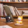 Cartoon Cat & Dog Mobile Holder: Creative Resin Stand for Phones & Tablets