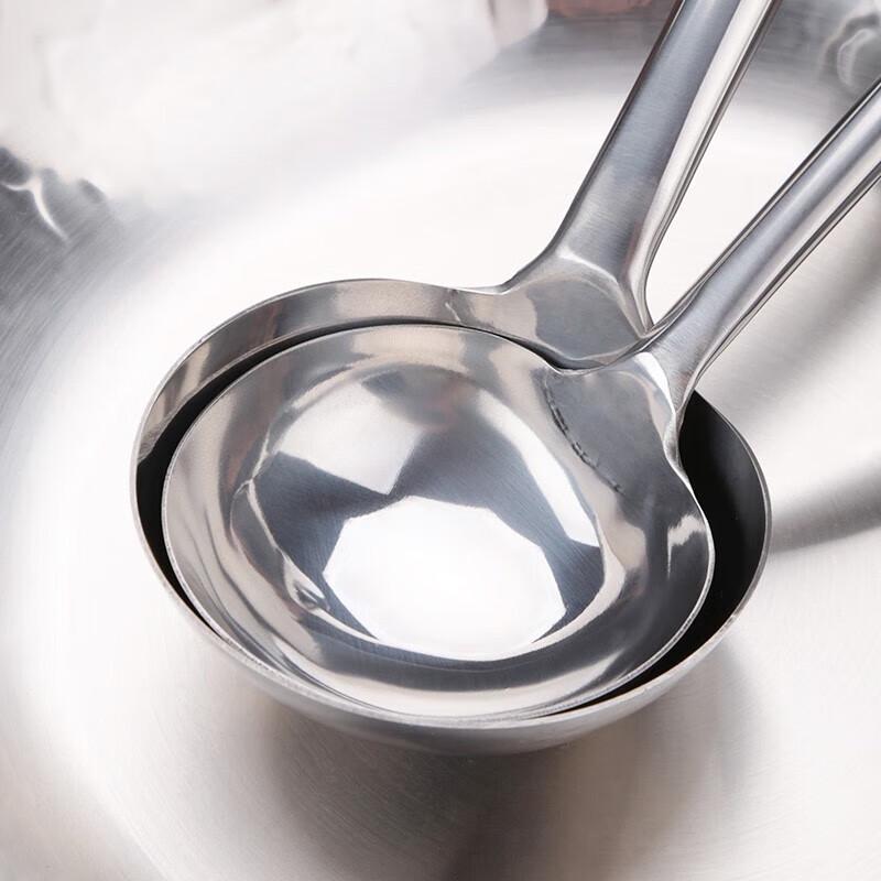 NHZHIW Extended Stainless Steel Commercial Serving Spoon