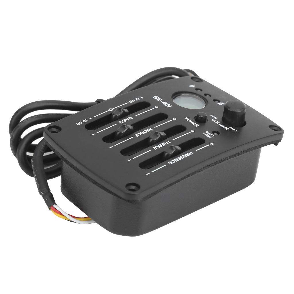 EQ Equalizer Pickup Acoustic Guitar 4 Band Preamp Musical Instrument Accessories SE‑4N