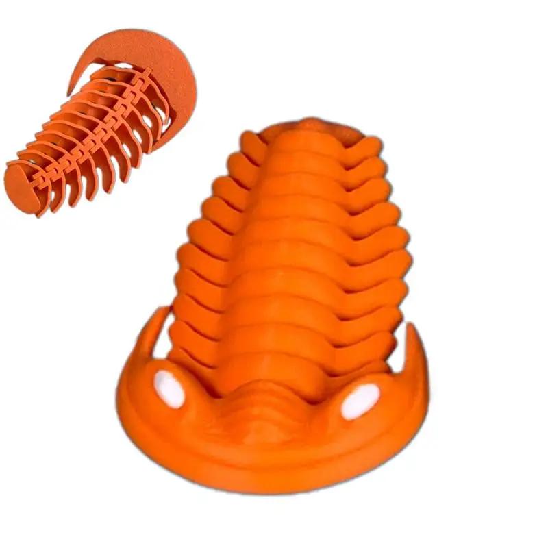 Trilobite Toy Figure Articulated 3D Printed Trilobite Sculpture Vivid Sensory Toys Party Favors Unique Desk Sculpture For