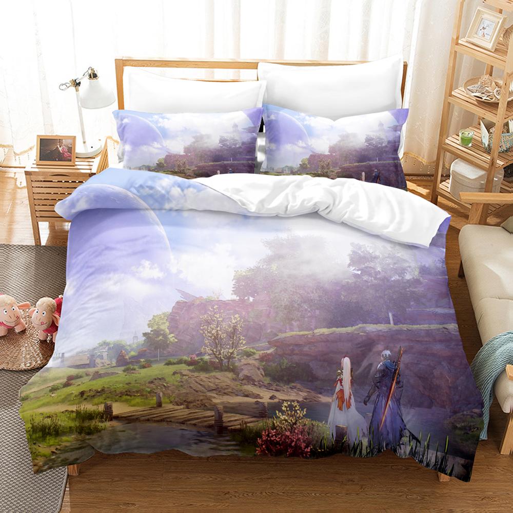 Hot Game Tales Of Arise Bedding Set Modern 3D Print Comforter Duvet Cover Pillowcases Duvet Cover Queen Single Size Dropshipping