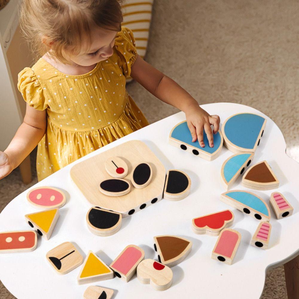 

Character 3D Animal Puzzles Toys Montessori Shape Matching Game Parent Child Style B