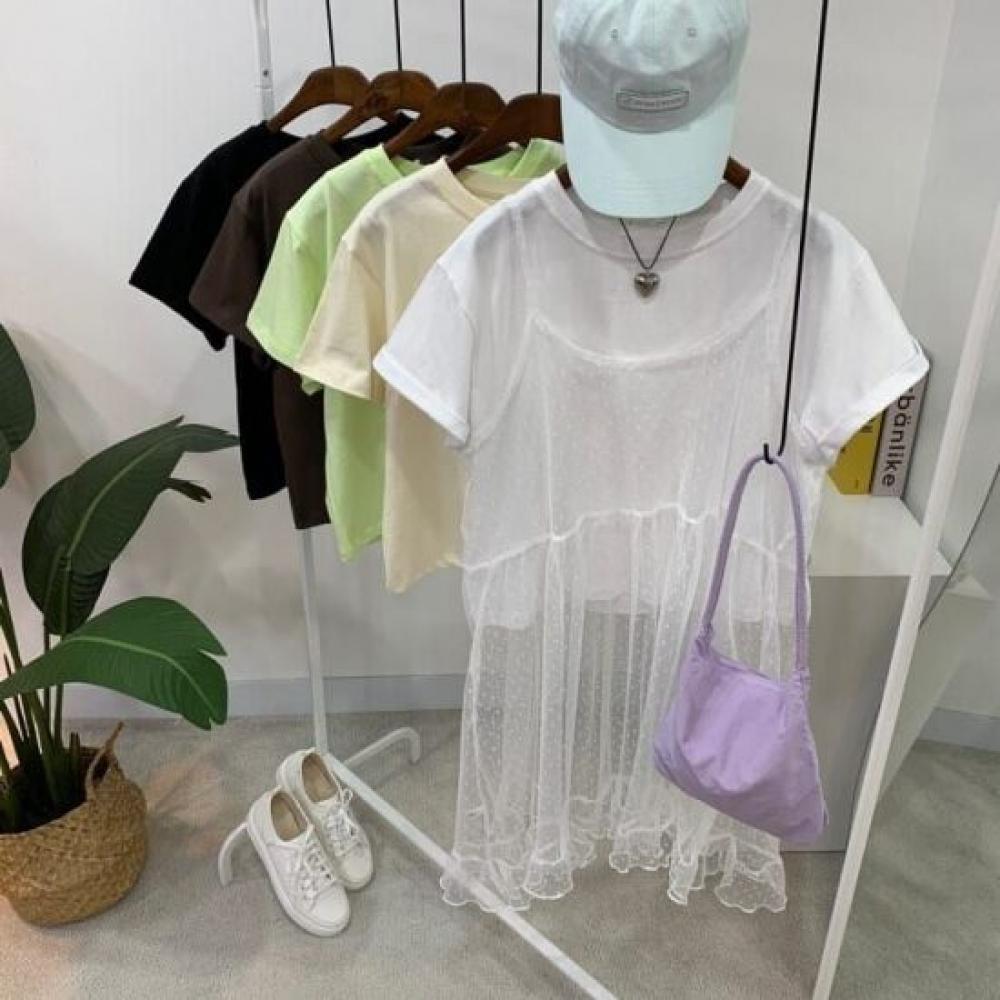 C S In The Room Semi Crop T ShirT 5Color