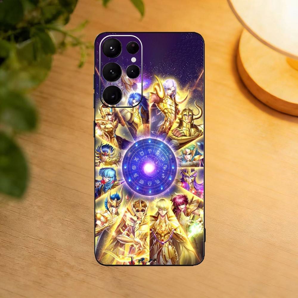 S-Saint Anime S-SeiyaS phone Case For Samsung S25,24,21,22,23,30,Ultra,20,Plus,Fe,Lite,Note Soft Black Cover