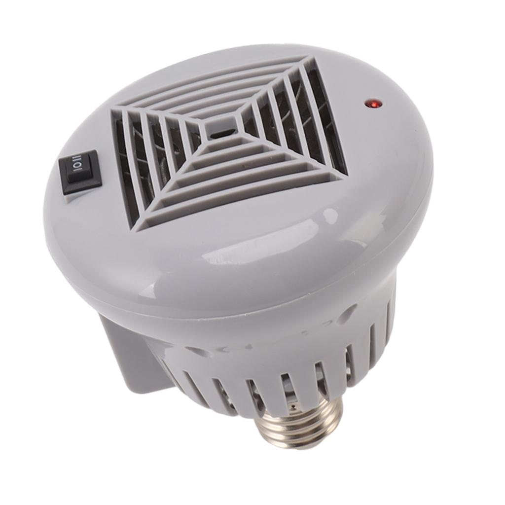 E27 50W To 100W Pet Heating Bulb with Grey Housing 220V 3 Gears Adjustable Basking Light Bulb for Reptile Small Pet Box