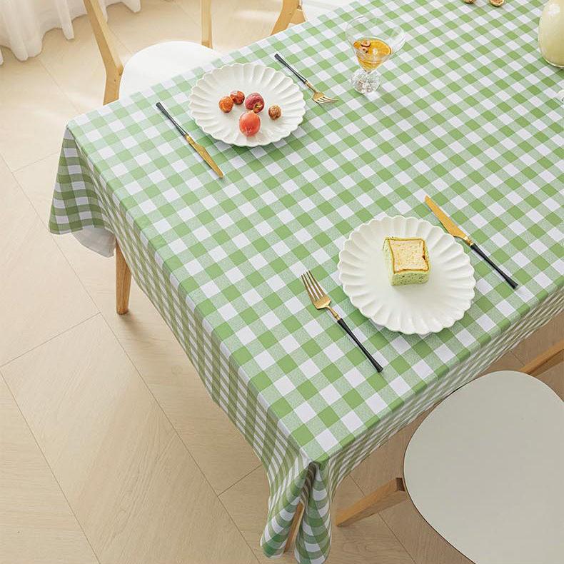 

ПВХ Скатерть Водонепроницаемая и Маслостойкая Не требующая стирки Пасторальная Настольная Высококачественная Скатерть для Обеденного Стола Кофейный Столик Настольная Подкладка Ins Стиль Прямоугольная 90*140