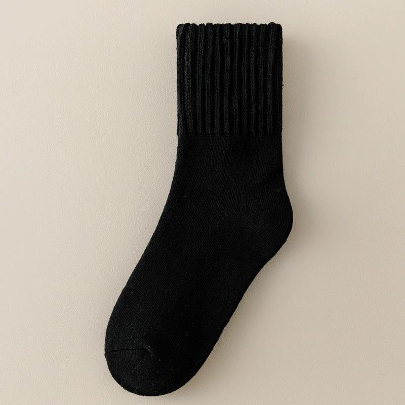 

Thickened high-cuff Japanese-style thick socks for women, autumn and winter thickened fleece-lined terry sleep socks, warm mid-calf floor socks Average Size