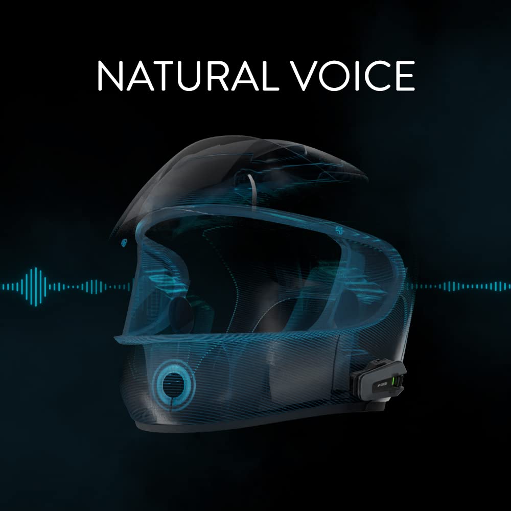 Cardo PACKTALK EDGE Motorcycle Intercom for 1-15 People, Official Japanese Product, PT200001