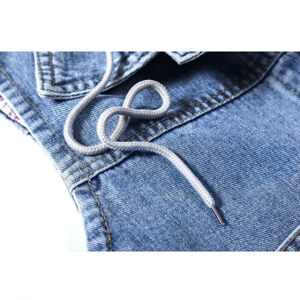 Hooded Korean Style Denim Vest for Women - Versatile Plus Size Outerwear for Spring, Autumn, Winter